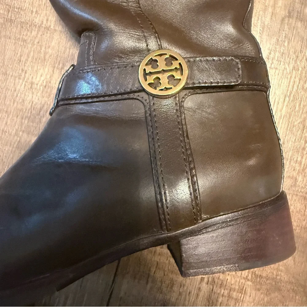 Tory Burch Bristol Brown Riding Boots